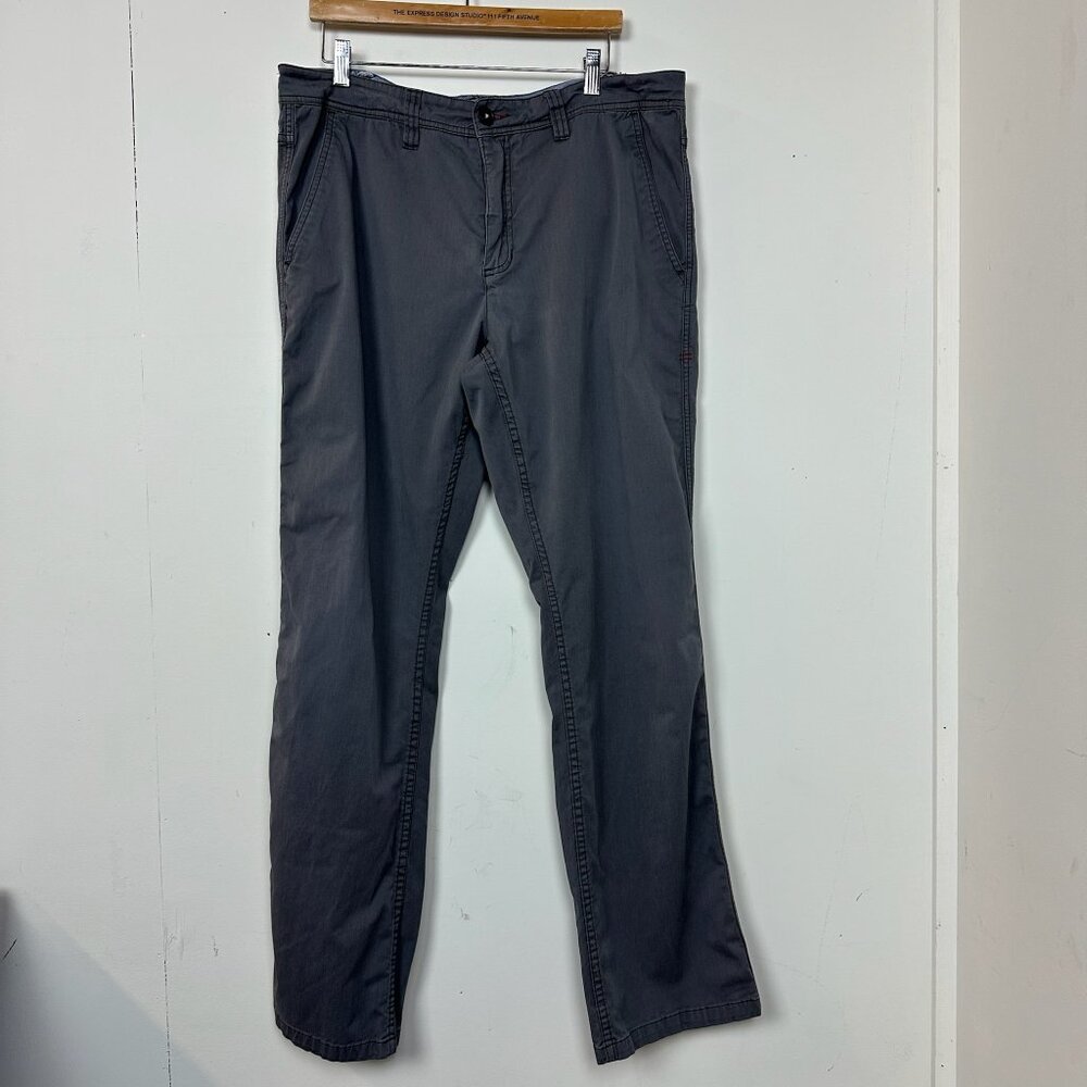 Toad & Co Mission Ridge Pant Blue Grey 36 Regular Fit
